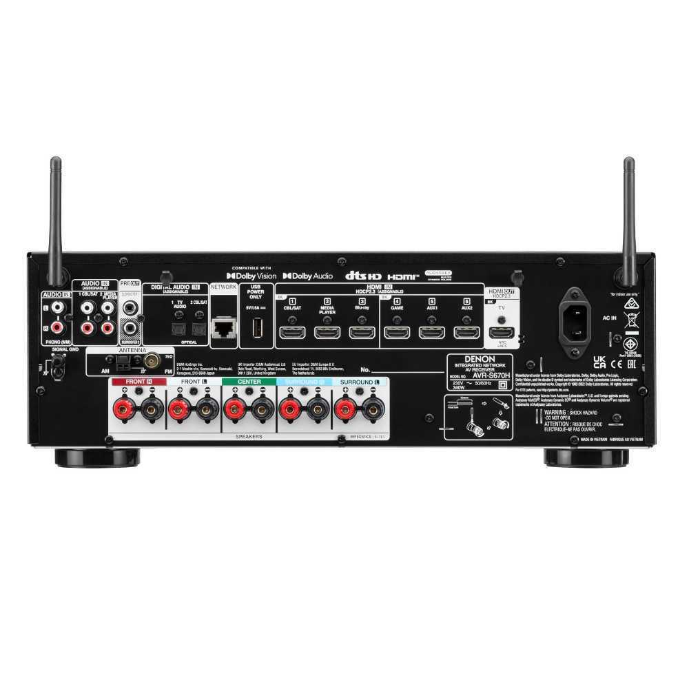 AV-ресиверы Denon AVR-S670H Black – цена, описание и отзывы — фото