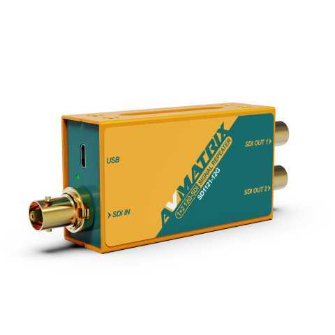 Усилитель-распределитель Усилитель-распределитель AVMATRIX SD1121-12G 1×2 12G-SDI с восстановлением тактовой частоты – цена, описание и отзывы — фото