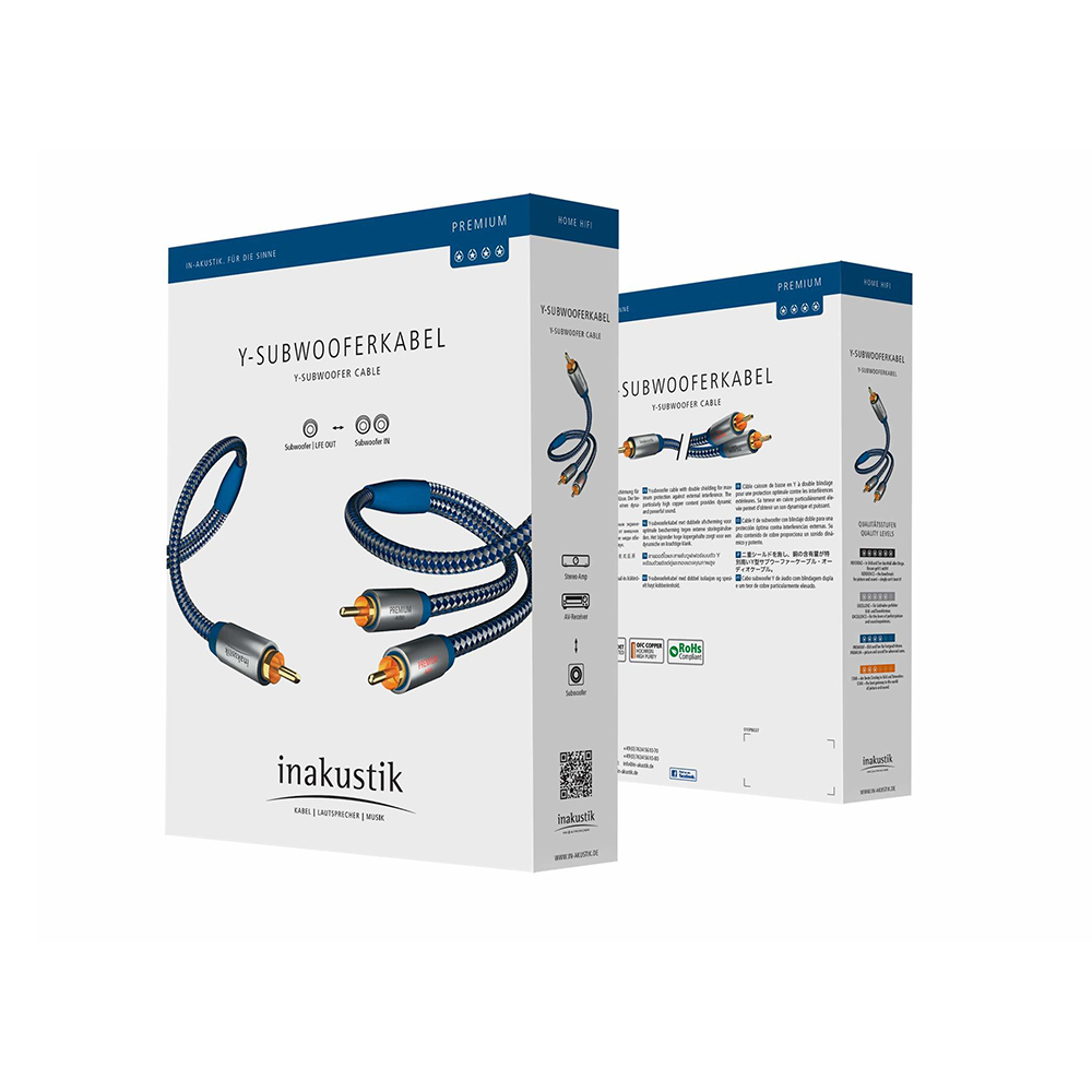 Y-коннектор Inakustik Premium Y-Subwoofer Cable, Y-Sub 2m – цена, описание и отзывы — фото