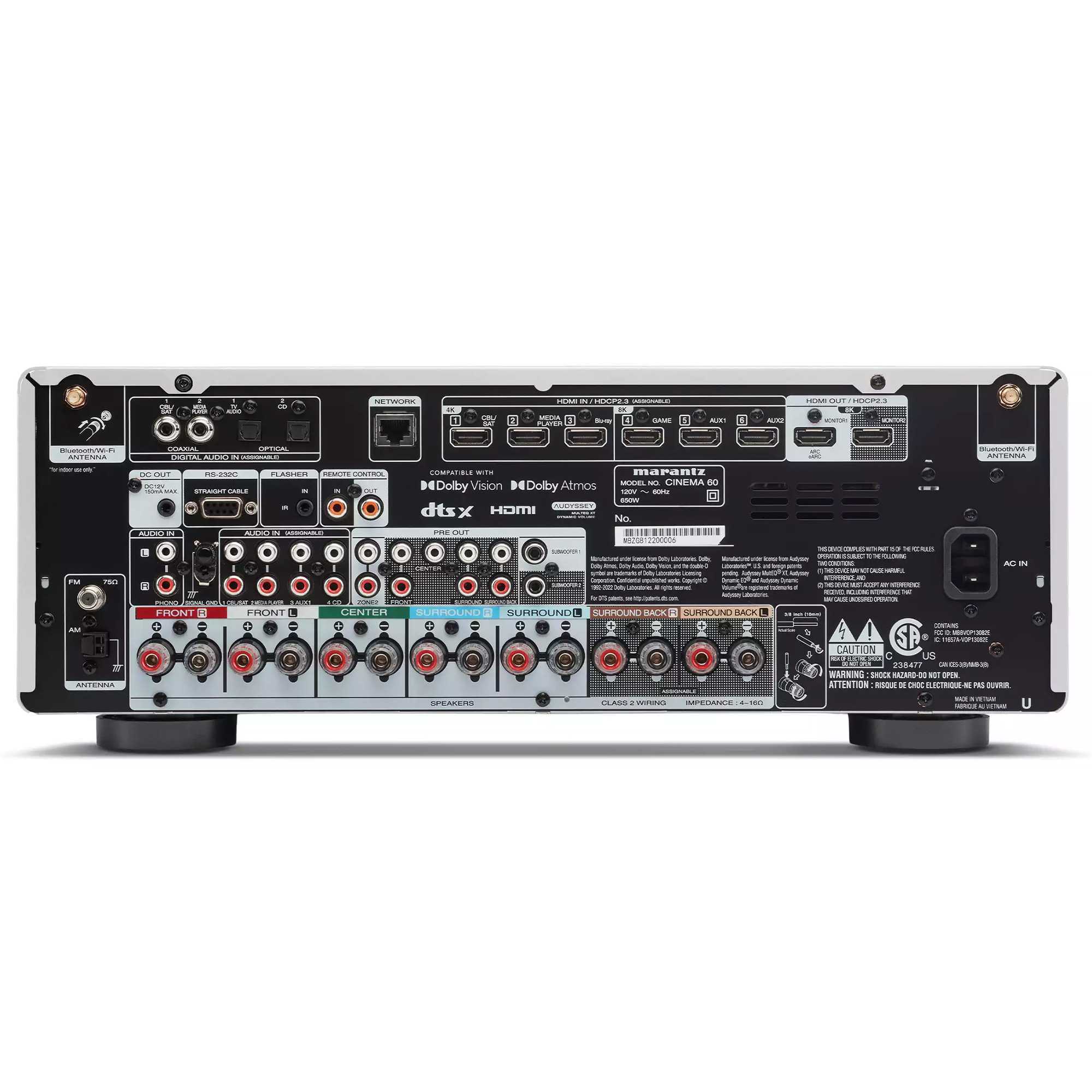 AV-ресиверы Marantz CINEMA 60 (Silver-Gold) – цена, описание и отзывы — фото