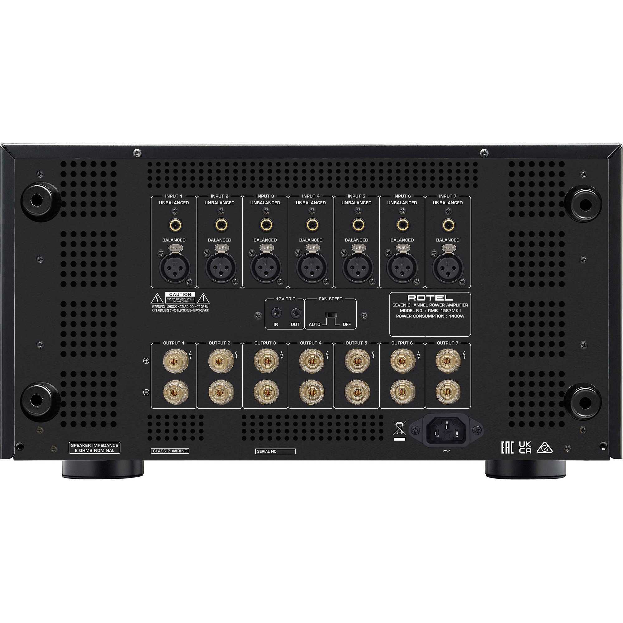 7-канальный усилитель Rotel RMB-1587MKII Silver – цена, описание и отзывы — фото