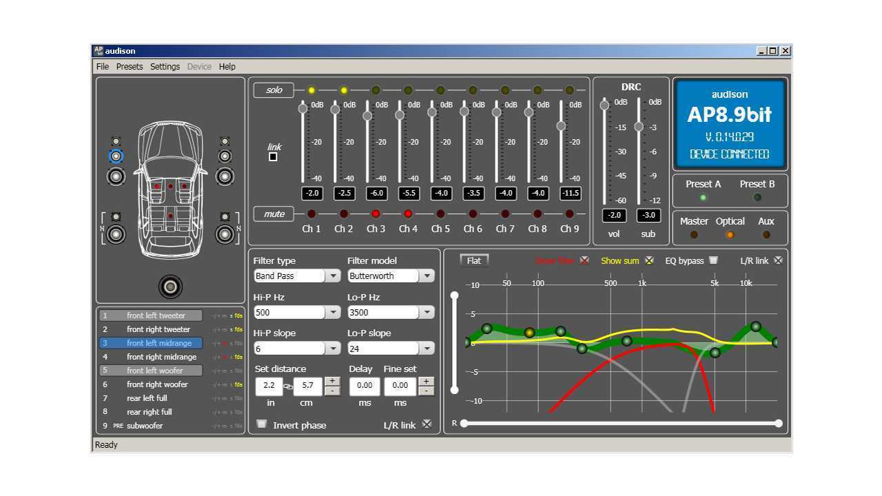 8-канальный усилитель+DSP Audison AP 8.9 Bit – цена, описание и отзывы — фото