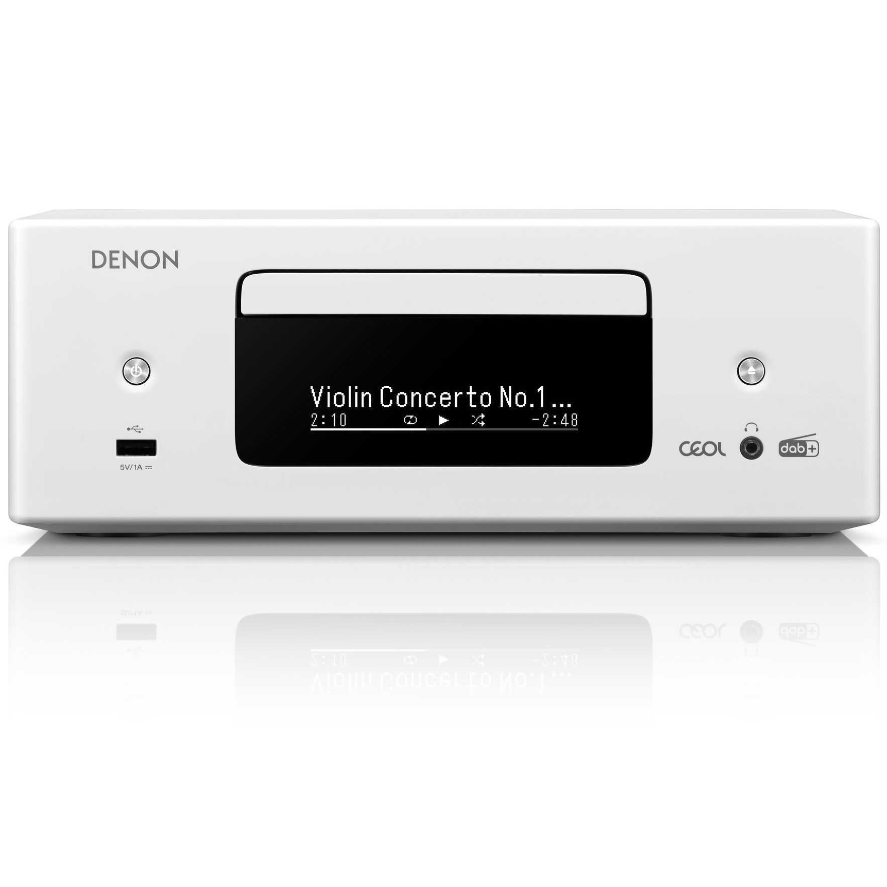 CD проигрыватель Denon RCD-N12 DAB White – цена, описание и отзывы — фото