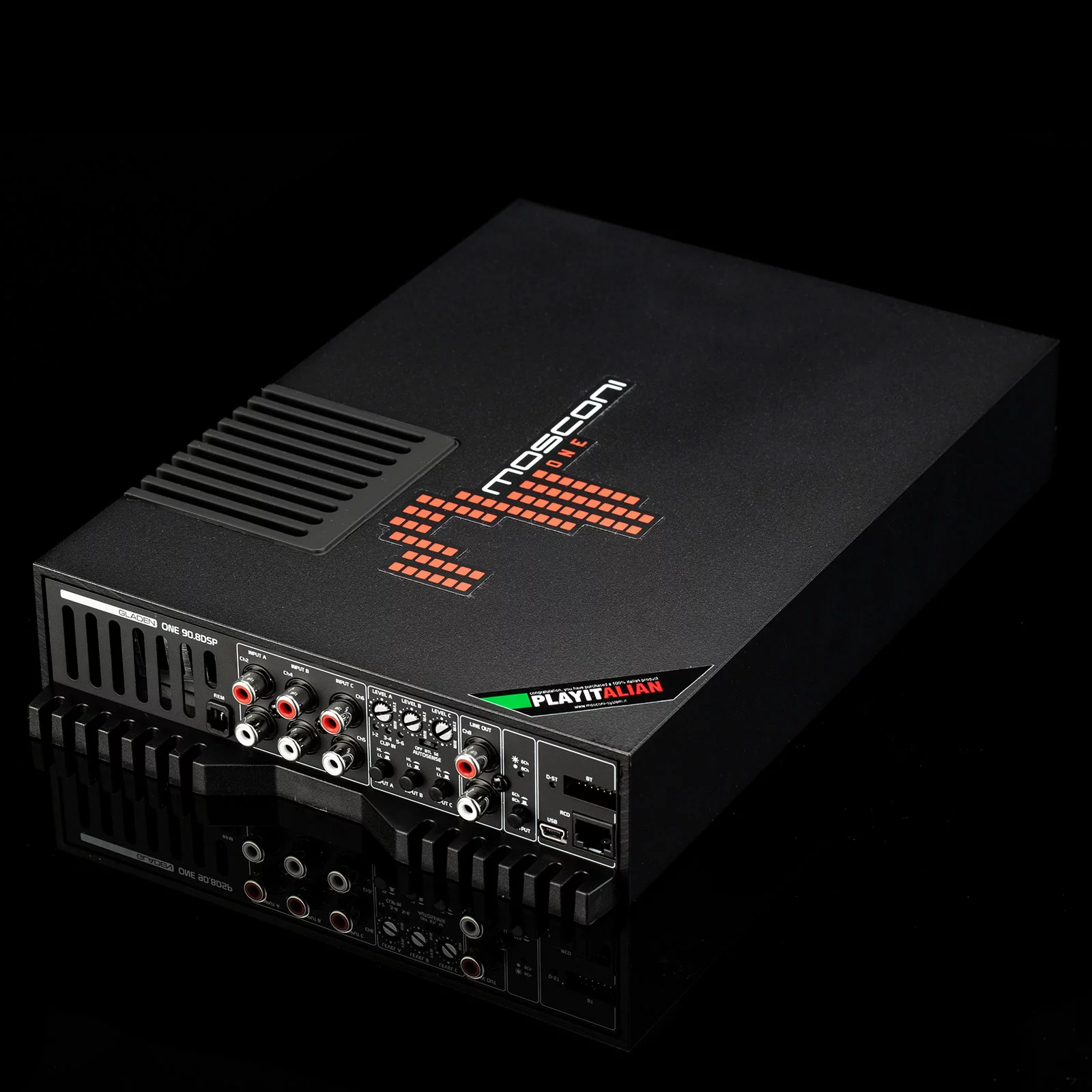 8-канальный усилитель+DSP Mosconi Gladen One 90.8 DSP – цена, описание и отзывы — фото
