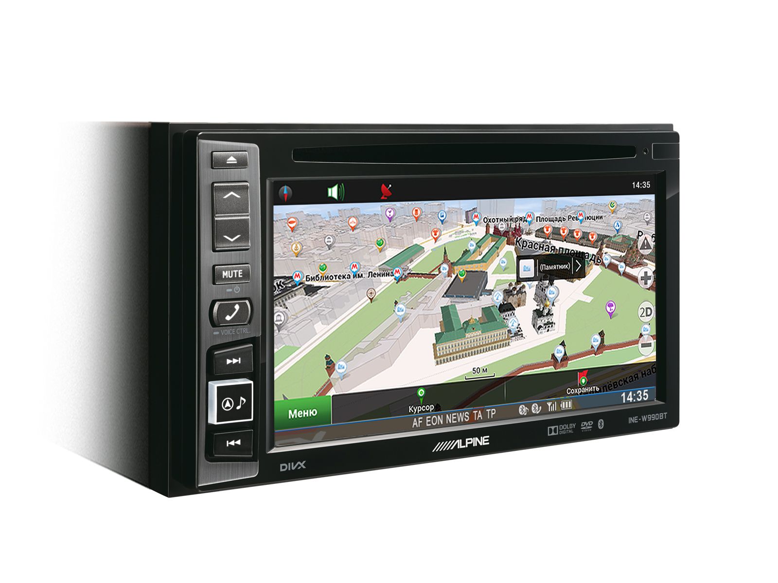 Автомагнитолы CD/MP3 Alpine INE-W990BT Navitel – цена, описание и отзывы — фото