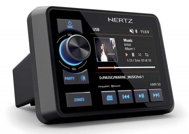 Морская магнитола Hertz HMR 50 - влагозащитное ГУ