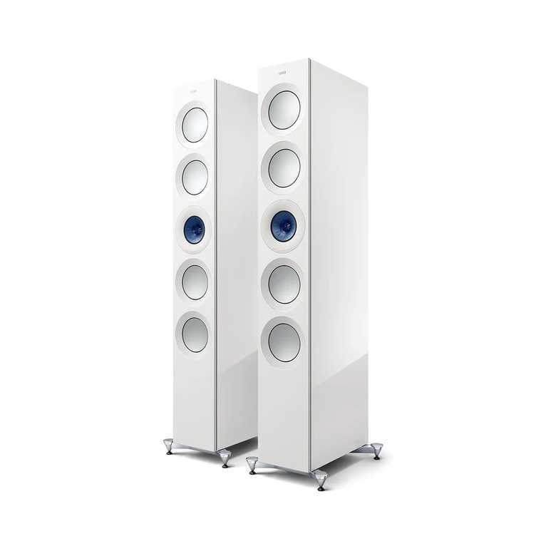 Напольная акустическая система KEF Reference 5 Meta High Gloss White Blue – цена, описание и отзывы — фото