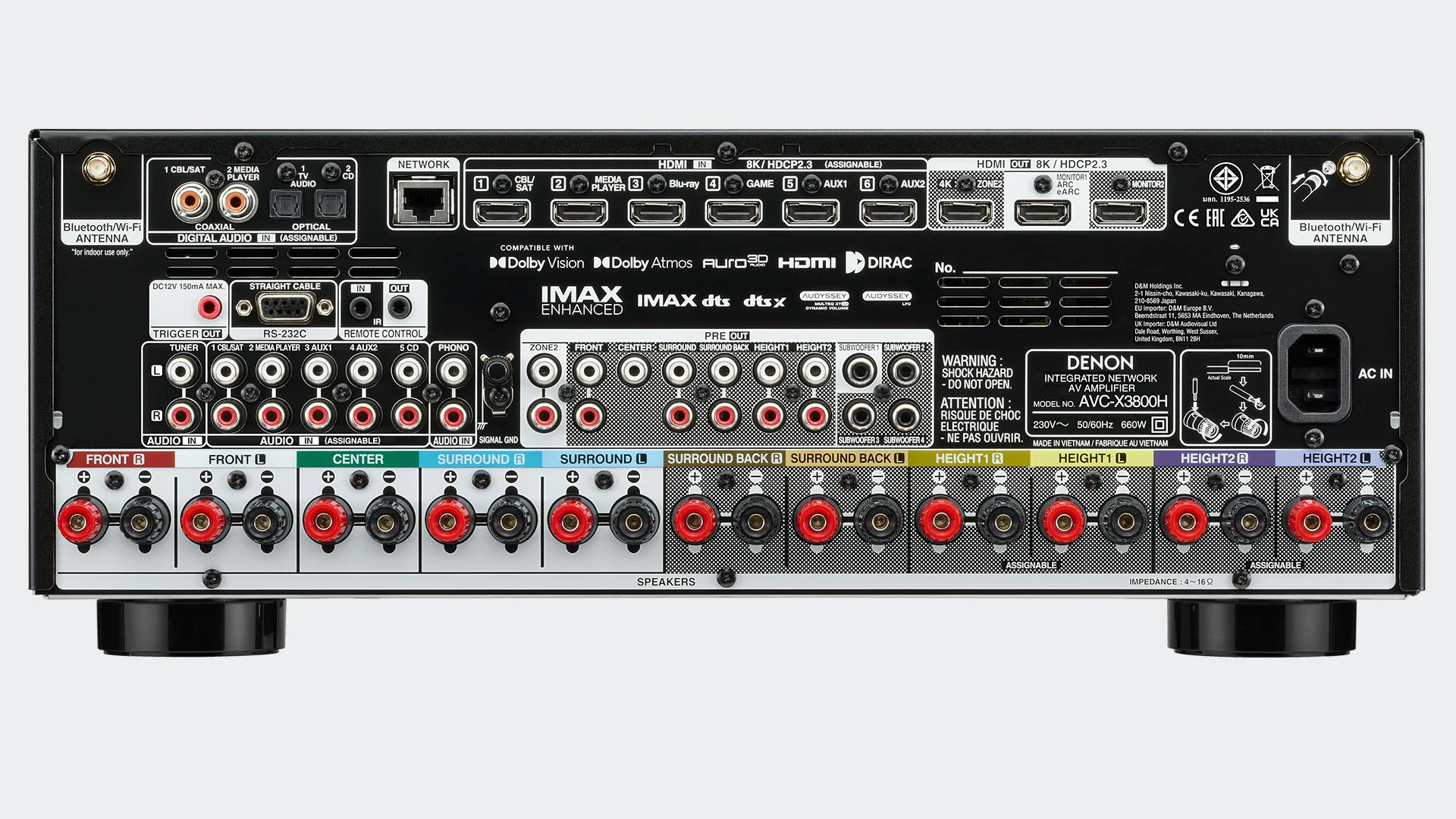 AV-ресиверы Denon AVC-X3800H Black – цена, описание и отзывы — фото