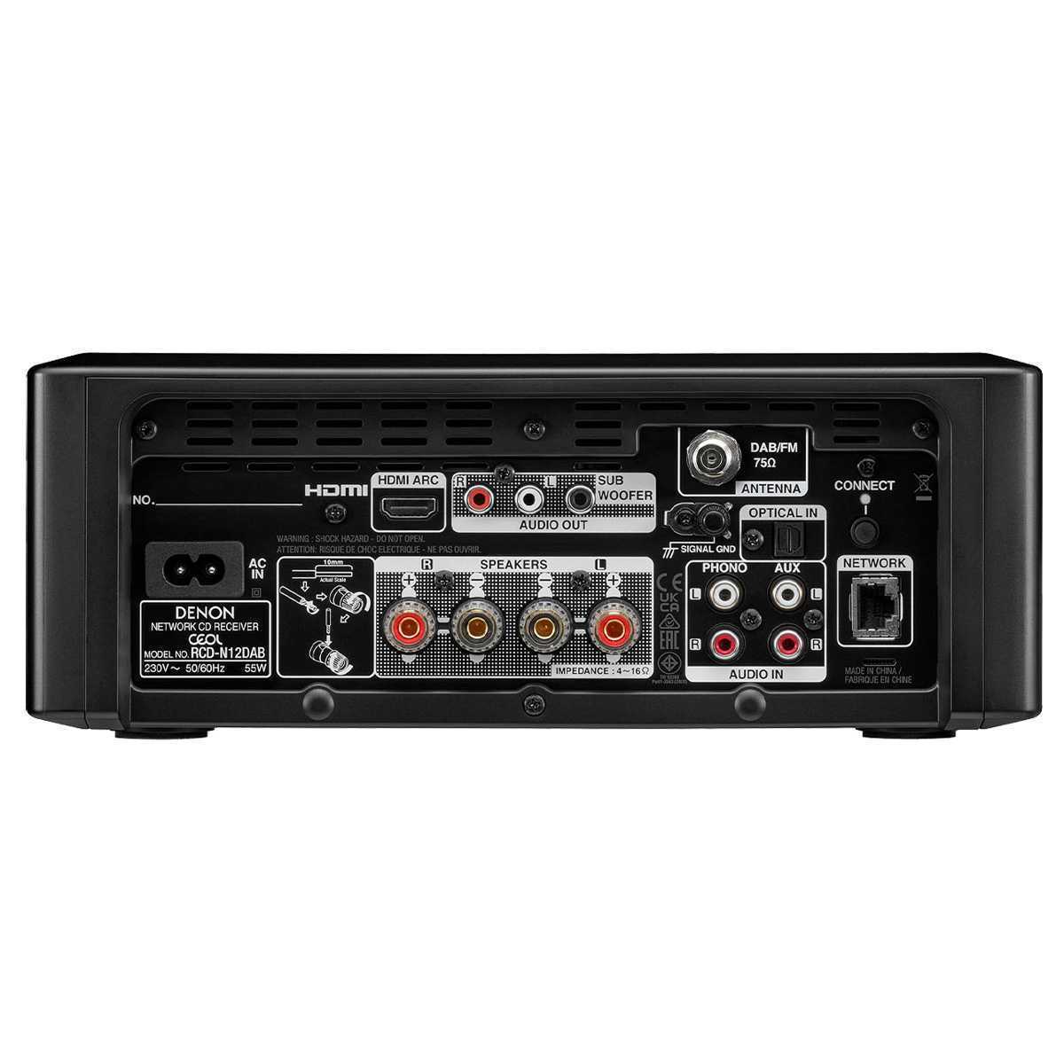 CD проигрыватель Denon RCD-N12 DAB Black – цена, описание и отзывы — фото
