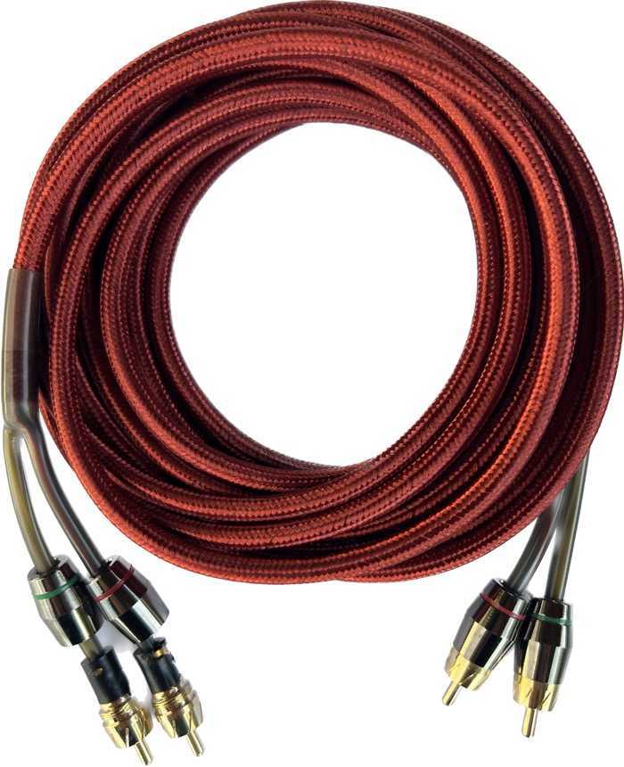 Межблочный кабель Turbo Bass 17FT RCA - Red – цена, описание и отзывы — фото