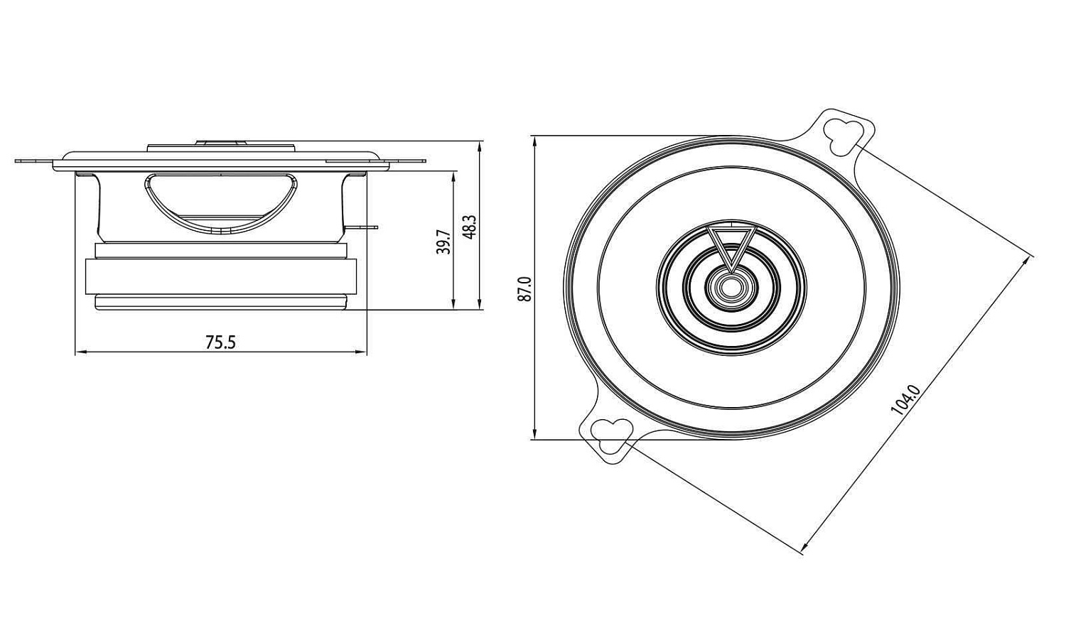 Акустика JBL Club 322F размером 3,5"