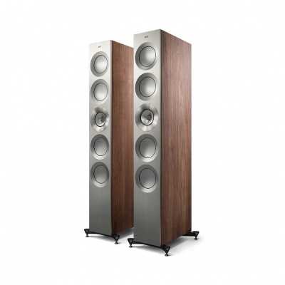 Напольная акустическая система KEF Reference 5 Meta Satin Walnut Silver – цена, описание и отзывы — фото